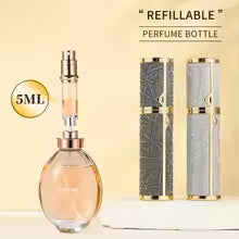 5ml Leather Perfume Atomizer Portable Liquid Cosmetics Containers Traveling Mini Perfume Refillable Bottles Empty Spray