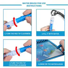 Drawing Coloring Books for Kids Magic Water Book with Pen 2 To 4 Years Old Children Learning Education Toy Baby Montessori Toys