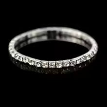New Fashion Crystal Women's Bracelet Bangle Chains Crystal Gold Color Elastic Bracelets Hand Jewelry Wedding Accessories